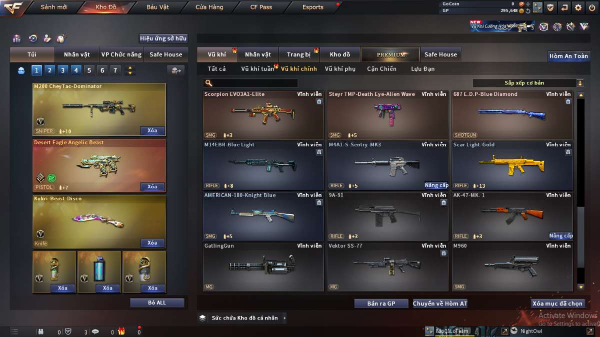 shop acc cf uy tin gia re